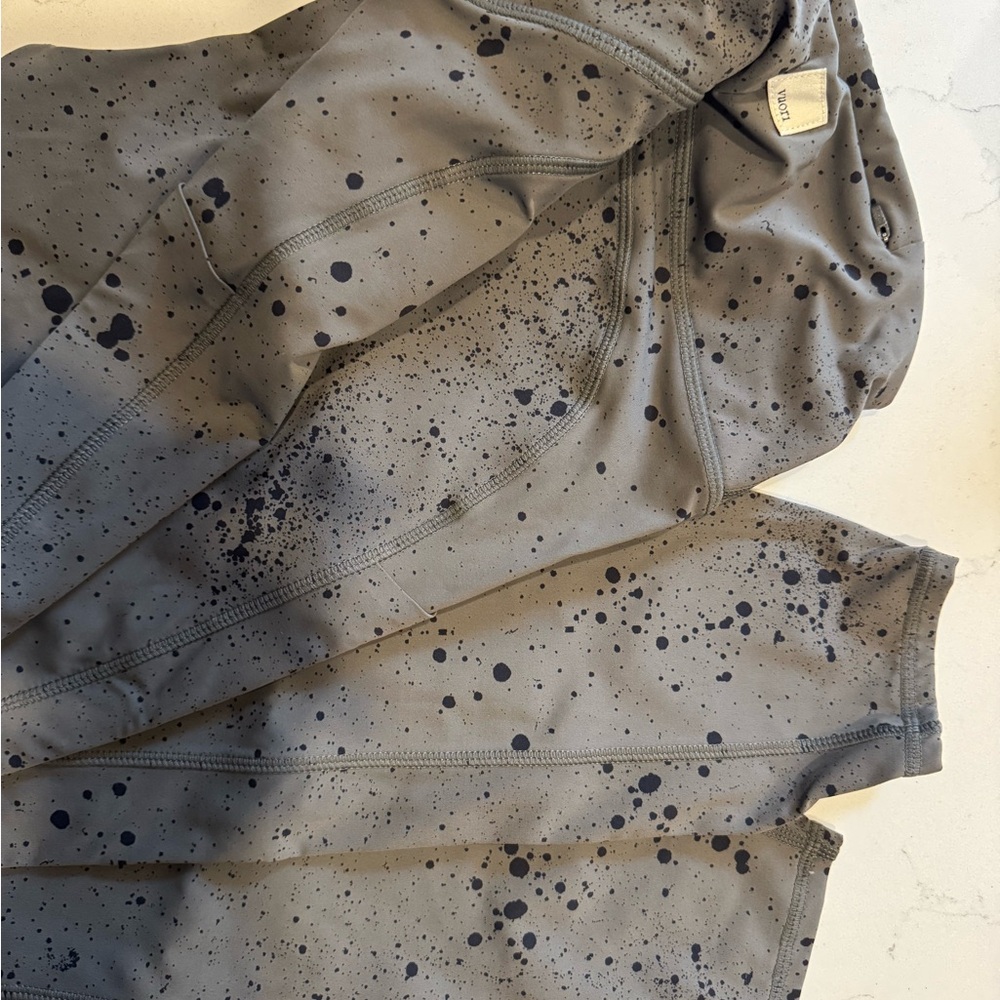 Gray and Black Splatter Hoodie